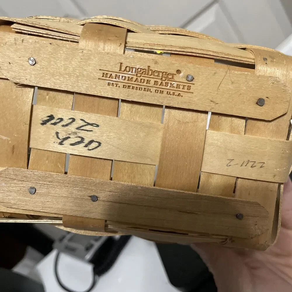 Flaw John Deere Small Longaberger Tractor Basket Handle Flaw